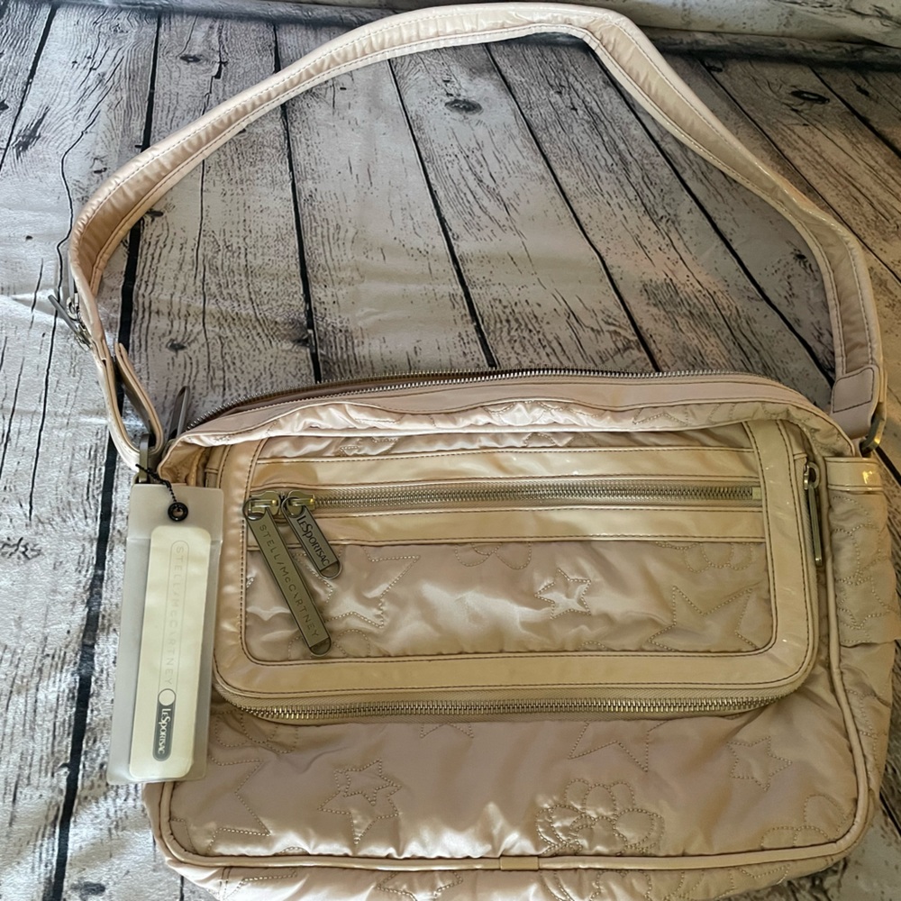 Stella McCartney LeSportsac NWT blush snap in pouch dust bag - Picture 1 of 10
